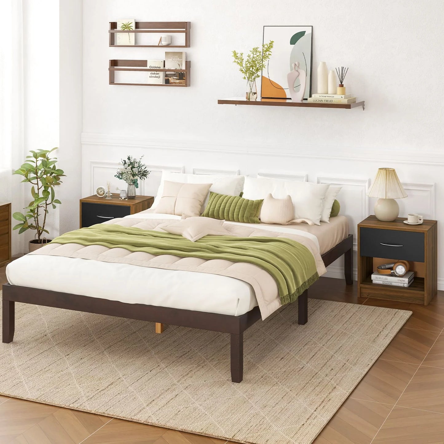 1 Draw Open Shelf Night Stand