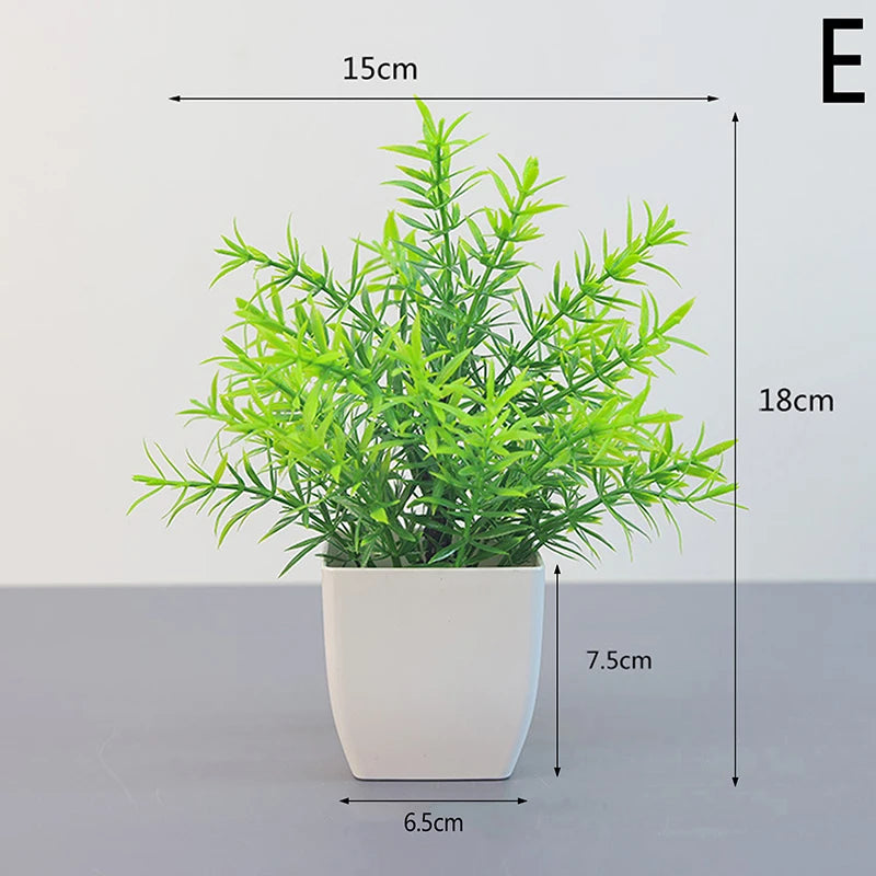 Artificial Flower Potted Bonsai Plant