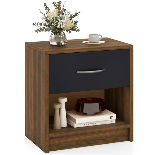 1 Draw Open Shelf Night Stand