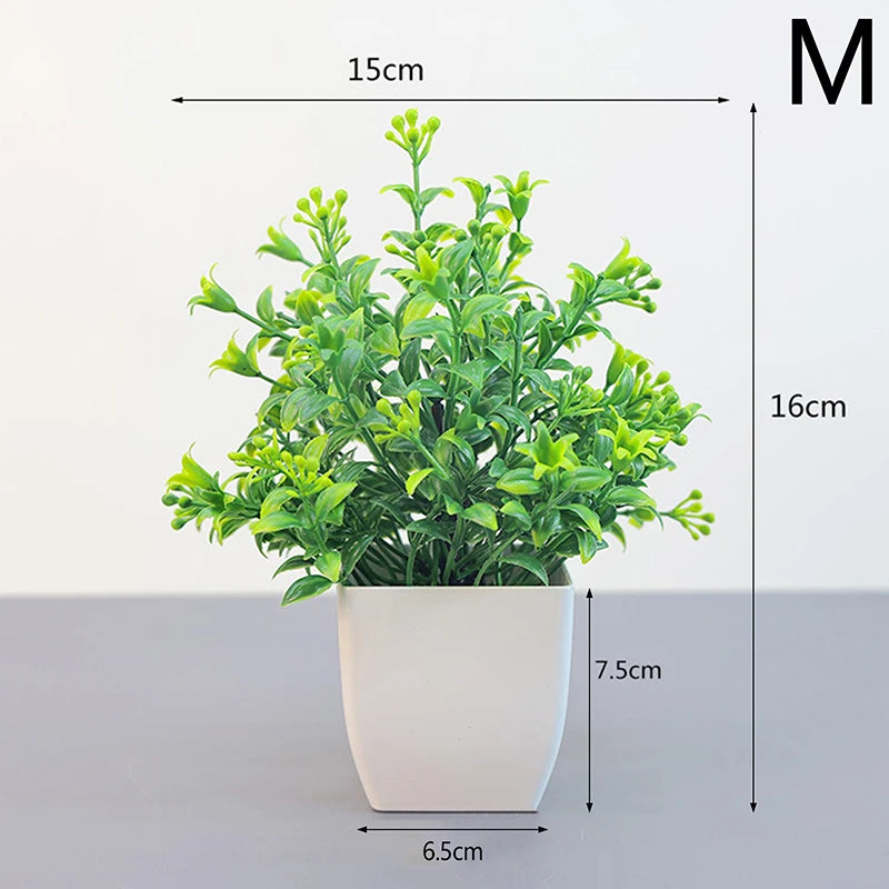 Artificial Flower Potted Bonsai Plant