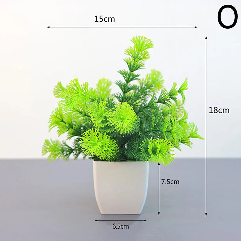 Artificial Flower Potted Bonsai Plant