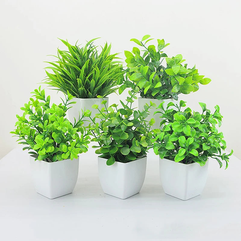 Artificial Flower Potted Bonsai Plant